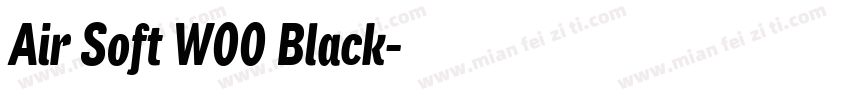 Air Soft W00 Black字体转换
